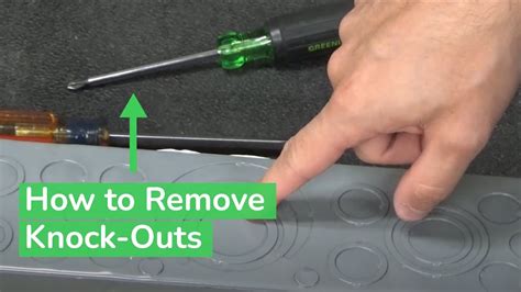 how to knock out holes in plastic electrical box|knock out electrical panels.